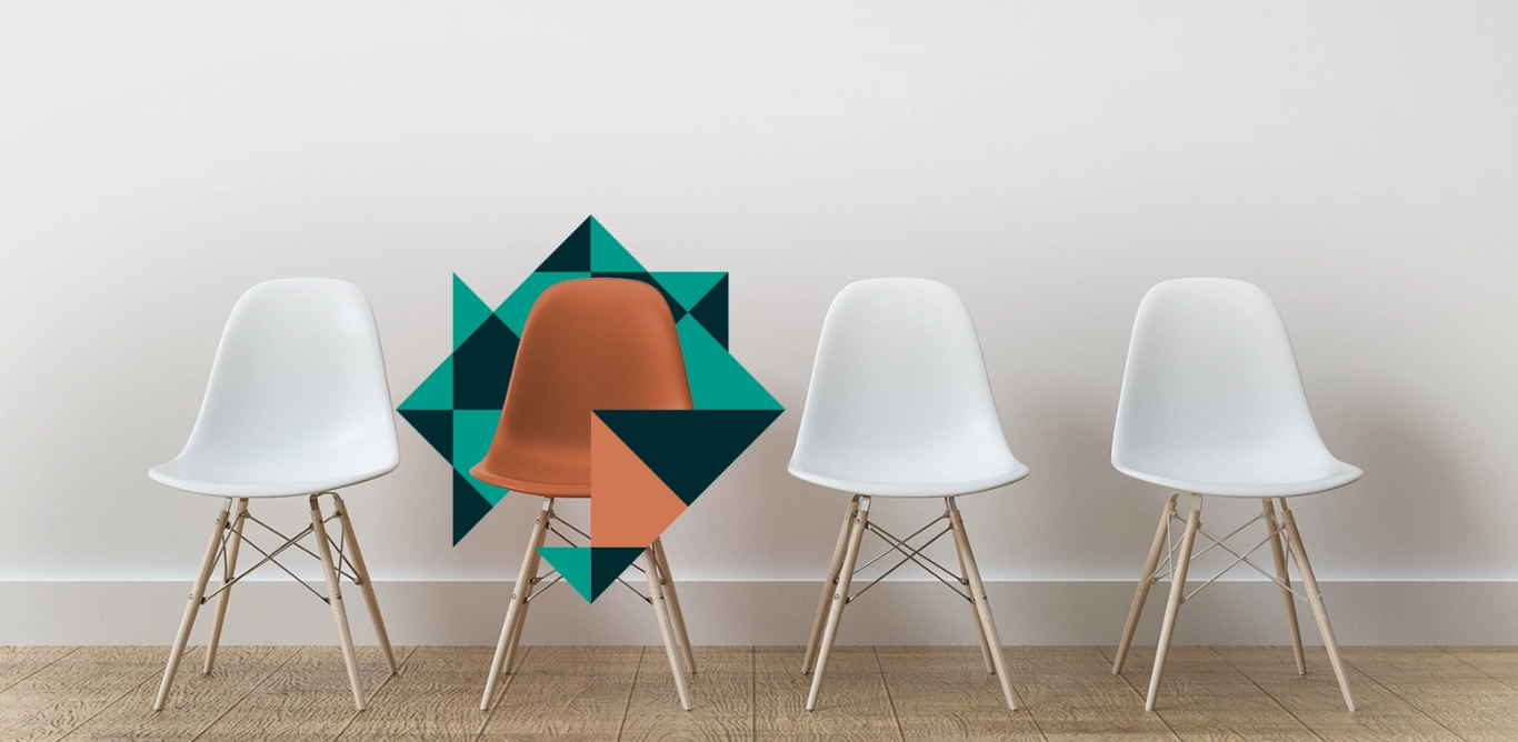 A row of four chairs