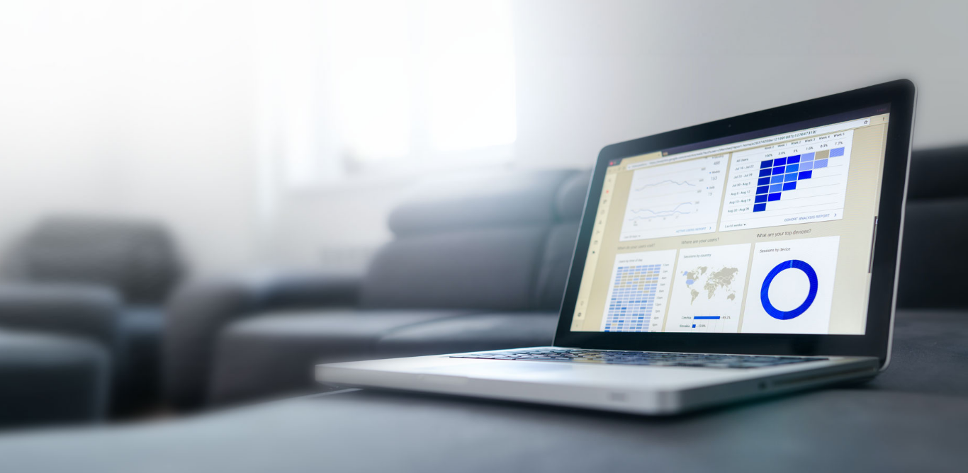 Laptop with Graph
